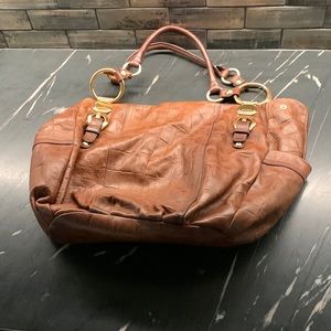 B. Makowsky BARLEY USED Brown Leather